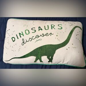 Dinosaur Discover Sequin Pillow